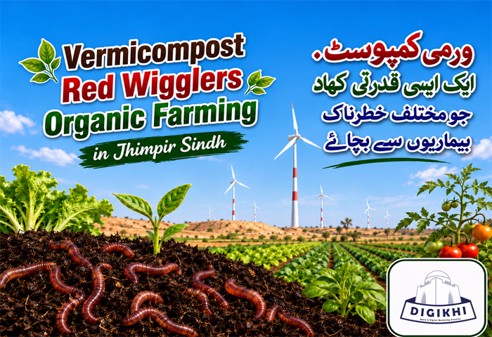Vermicompost Red Wigglers Organic Farming in Jhimpir Sindh