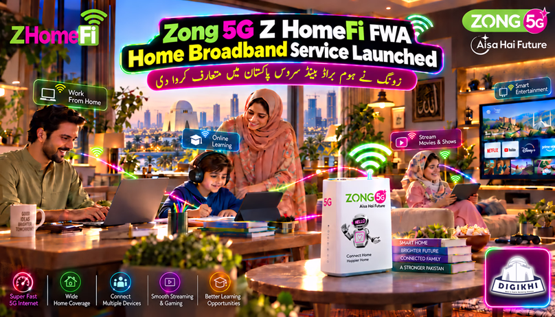 Zong 5G Z HomeFi FWA Home Broadband Service Launched